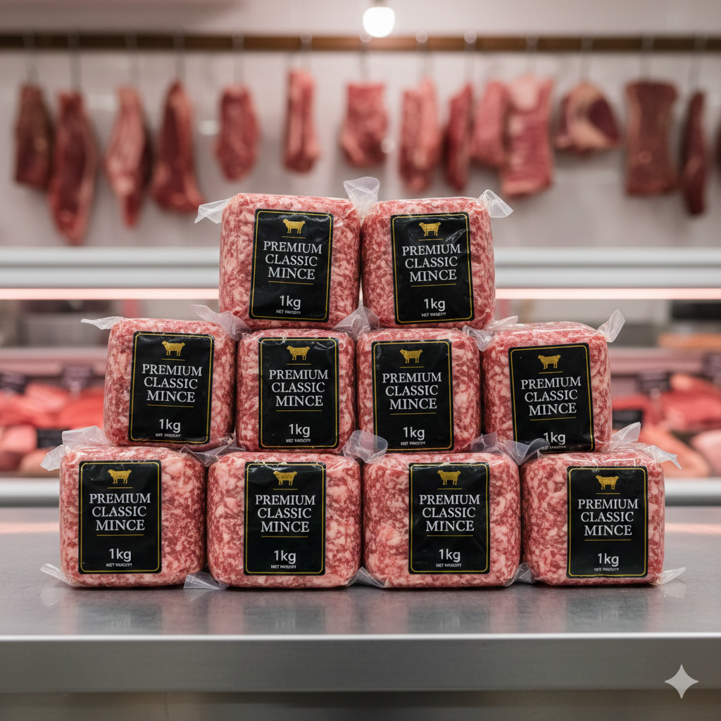 10 x 1kg bag of Premium Classic Mince