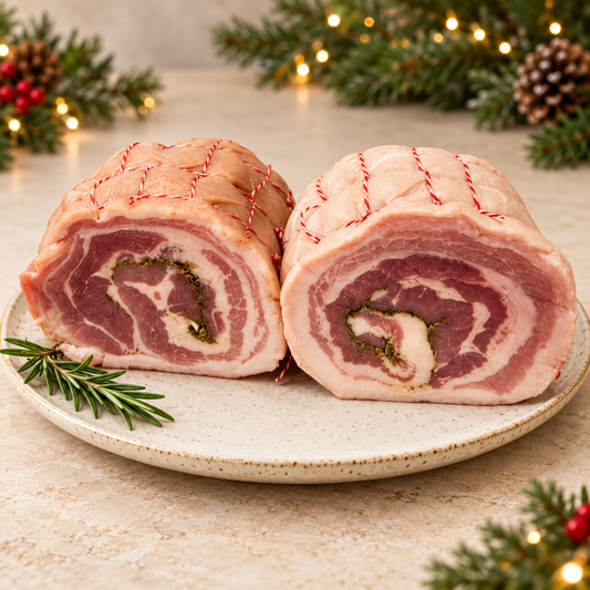 Boneless Porchetta Seasoned Roast (Fresh Herbs, Garlic & Lemon Rind) - Christmas Pre-order Deposit